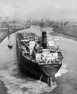 Tugs Prints: The Furness Bridge seen here leaving for Teesside as she prepares for her sea trials 19th