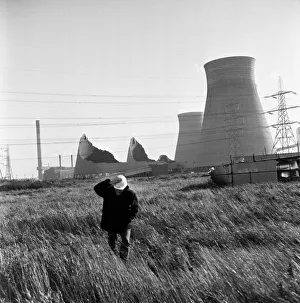 Storm Prints: Gales which topped 100 miles an hour battered three giant concrete towers to rubble