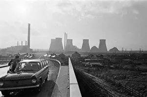 Gales which topped 100 miles an hour battered three giant concrete towers to rubble