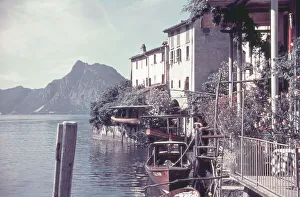 Lake Prints: Gandria Village, Lake Lugano, Switzerland July 1938
