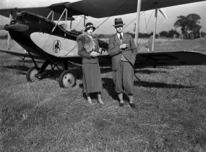 01207 Prints: Garden party at Woodley Aerodrome, Reading, Berkshire. Right Hon Earl of Cardigan