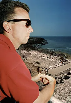 Boats Prints: Gareth Davies, a captain at Rest Bay Lifeboat Station at Porthcawl