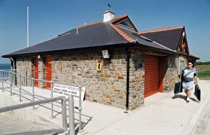 01504 Prints: Gareth Davies, a captain at Rest Bay Lifeboat Station at Porthcawl. June 1997