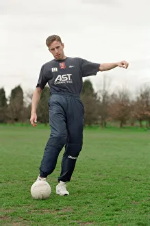 01191 Prints: Gareth Southgate, footballer, pictured when he was a player at Aston Villa