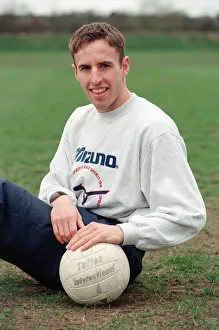 Gareth Southgate, footballer, pictured when he was a player at Aston Villa