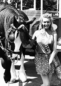 Festival Prints: Garston Carnival, 17 year old Joanne Windsor was the sunny attraction as the Garston