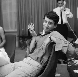America Prints: Gary Lewis, son of American film comedian Jerry Lewis pictured at breakfast in his London