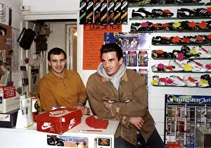 Gary Stretch pops in to see the ex boxing champ Charlie Magri in his sports shop in
