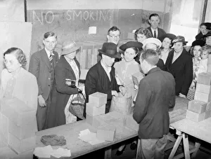 Gas mask distribution and fitting in Birmingham in the months running up to the outbreak