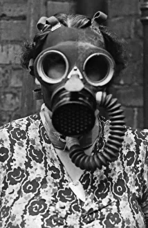A gas mask for the use of people who breathe through a tracheal tube in the throat has