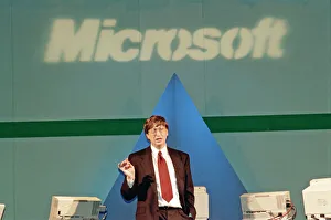 Bill Gates C. E. O. of Microsoft seen here at Inside Track 95'event at the N. E