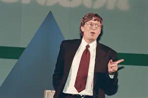 Bill Gates C. E. O. of Microsoft seen here at Inside Track 95'event at the N. E