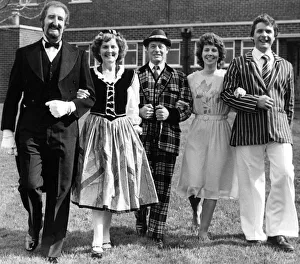 Gatreshead Amateur Operatic Society in costume for their dress rehearsal of the play