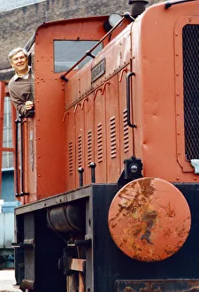 Diesel Prints: Gavin East, project manager of the Railway Preservation Society, pictured with Derwent II