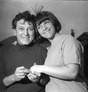 Gene Vincent rock & roll singer Jul 1965 with singer Jackie Frisco who annouced their