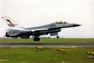 Air Display Prints: A General Dynamics F-16 Fighting Falcon fighter aircraft of the Belgium Air Force