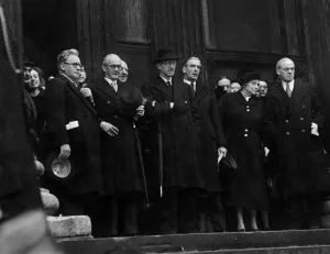 General Election 1950: A pre-election thanksgiving service was held at St