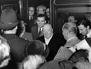 General Election 1950. Winston Churchill speaks in support of Lady Violet Bonham Carter