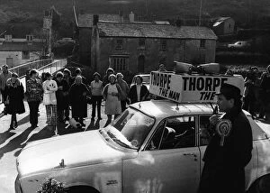 Images Dated 1st February 1974: General Election February 1974 Jeremy Thorpe in Barbrook