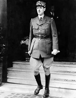 General De Gaulle, the famous French general who with the Reynand government have told