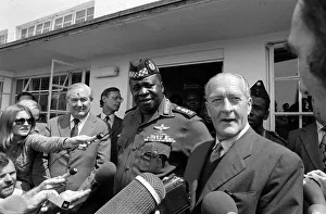 Statesman Prints: General Idi Amin with James Callaghan and Mr Dennis Hills July 1975, Uganda