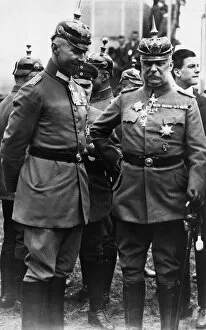 00539 Collection: General Ludendorff (right) architect of the 1918 German Kaiserschlact Offensive