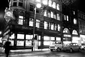 General pictures of Newcastle City Centre at night 8 December 1970 - The Northern
