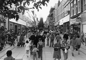 General scene of Bold Street, Liverpool 31st October 1989
