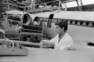 General scenes at the British Aircraft Corporation works at Brooklands in Weybridge