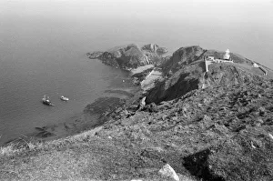 Coast Prints: General scenes on Lundy Island. Lundy is the largest island in the Bristol Channel