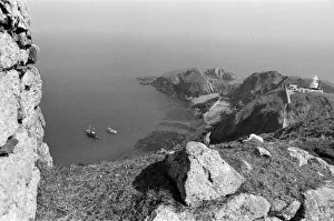 General scenes on Lundy Island. Lundy is the largest island in the Bristol Channel