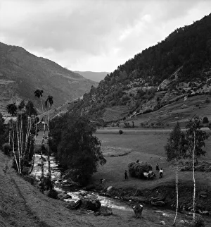 General scenes from the principality of Andorra in the Pyrenees mountain range