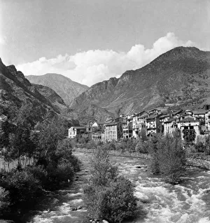 General scenes from the principality of Andorra in the Pyrenees mountain range
