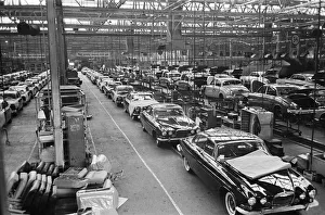 01186 Prints: General scenes showing the new Jaguar cars coming off the production line at the plant