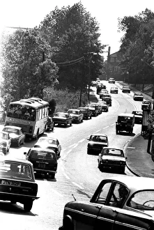 General scenes of traffic scenes in Newcastle - cars going along Stephenson Road to