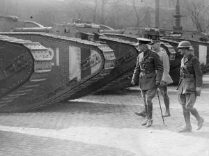 Armistice Prints: General Thomas Moreland commander-in-chief of the British Army of the Rhine seen here