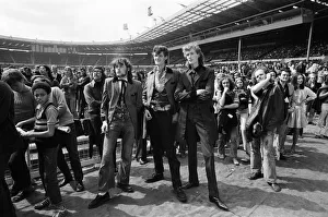 A general view of the audience at the London Rock and Roll Show at Wembley Stadium