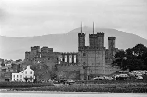 General view of Caernarfon Castle pictured on the day of the Investiture of Prince