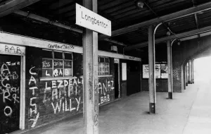 A general view of the derelict and vandalised Longbenton Railway Station on 30th June