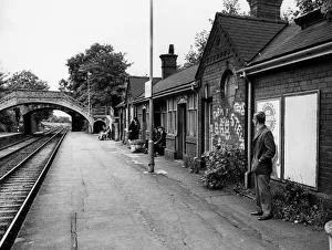 Tracks Prints: A general view of the dilapidated South Gosforth Railway Station on 4th September 1975