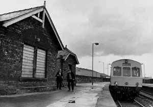 Derelict Prints: A general view of the now disused Carville Railway Station in Wallsend on 18th April 1973