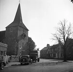 A general view of Downe, a village in Greater London within the London Borough of Bromley