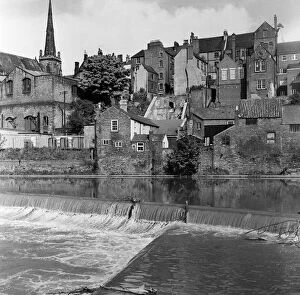 00755 Collection: General view of Durham City, County Durham, showing the River Wear. 24th May 1969