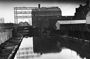 General view of the Leeds to Liverpool Canal showing the Scaldy