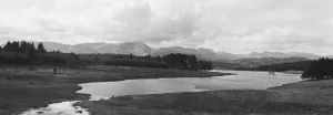 Atmsopheric Prints: General view of Moss Eccles Tam on Claire Heights above Lake Windermere in the Lake
