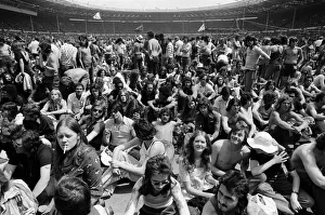 General view showing the thousands of fans at the Midsummer Music concert at Wembley