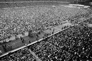 General view showing the thousands of fans at the Midsummer Music concert at Wembley