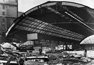 General view of work in progress at Central Station in Ranelagh Street, Liverpool