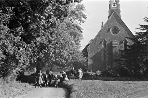 County Prints: General views of Kington Langley, a village north of Chippenham in Wiltshire