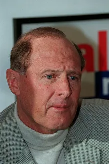 Geoff Boycott January 99 In Talk Radio studio at his new job as chief cricket